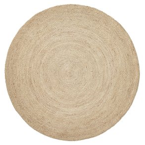 Nordal Jute Tppe - Rundt - 150 cm - Natur 