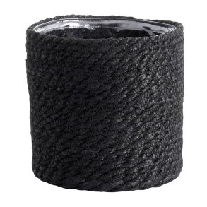Nordal Jute Urtepotte - Sort - S