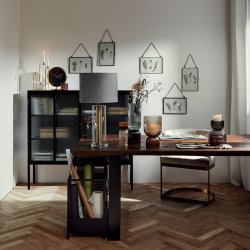 Nordal LAMPA Lampefod - Glas/Messing - H47 cm