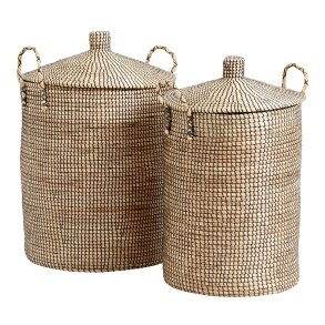 Nordal Vasketjskurve - Natur/Sort - 2 Stk