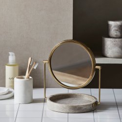 Nordal Marble tandkrus - Hvid marmor