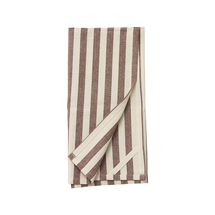 Nordal RAFU Viskestykke Bordeaux/Beige