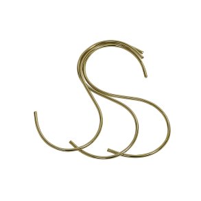 Nordal S-krog Tynd - 3 stk - Messing