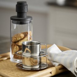 Nordal SALVIE Opbevaringsglas m/ L�g Sort Large