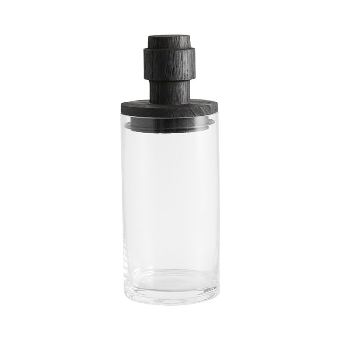 Nordal SALVIE Opbevaringsglas m/ L�g Sort Large