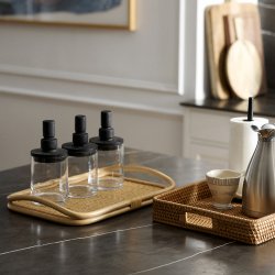 Nordal SALVIE Opbevaringsglas m/ L�g Sort Small