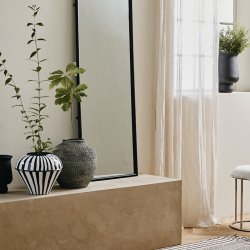 Nordal SIPURA Vase Sort/Hvid