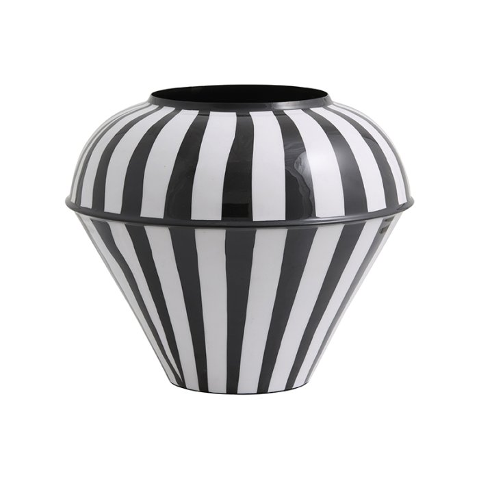 Nordal SIPURA Vase Sort/Hvid