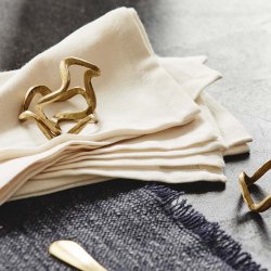 Nordal Skye Servietringe Messing 4 stk.