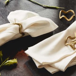 Nordal Skye Servietringe Messing 4 stk.