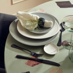 Nordal Sort Bestik - Mat Sort - 4 dele