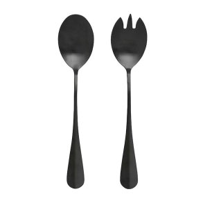 Nordal Sort Salatbestik - Mat Sort - 2 dele