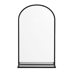 Nordal Spejl m. Glashylde - Sort