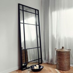 Nordal Spirit Spejl m. Jernramme - Sort