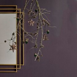 Nordal Square Spejl - Guld Finish