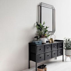 Nordal Square Spejl - Sort