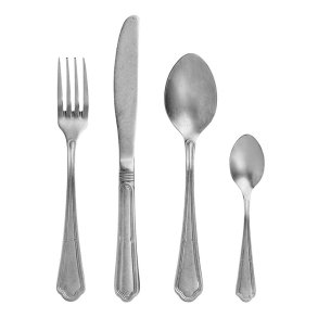 Nordal Viva Bestik m. Vintage Look - 4 dele 