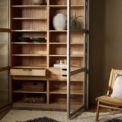 Nordal VIVA Vitrineskab 210x149 cm Gr�