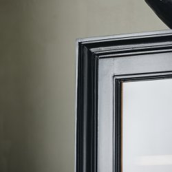 Nordal VIVA Vitrineskab 210x76 cm Sort/Natur