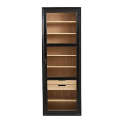 Nordal VIVA Vitrineskab 210x76 cm Sort/Natur