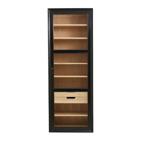 Nordal VIVA Vitrineskab 210x76 cm Sort/Natur