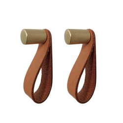 Nordic Function ShineUp Knager - 2 stk - Natur/Messing 