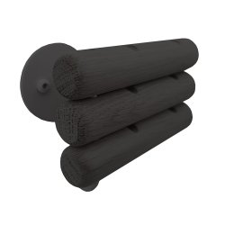 Nordic Function 3Hooks - 3-i-1 Knage - Sort Eg/Sort