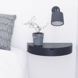 Nordic Function Hide Away Hylde - Sort Eg/Gr