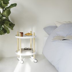 Normann Copenhagen Block Rullebord - Rund - Hvid