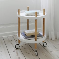 Normann Copenhagen Block Rullebord - Rund - Hvid
