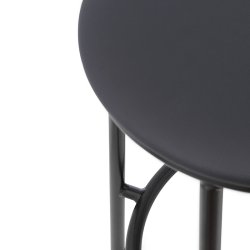 Normann Copenhagen Circa Barstol 65 cm Polstret Ultra Lder - Sort