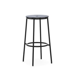 Normann Copenhagen Circa Barstol 75 cm - Sort Eg