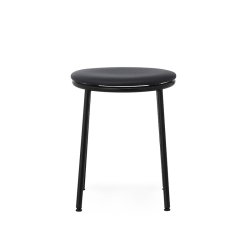 Normann Copenhagen Circa Skammel Polstret Ultra Lder - Sort