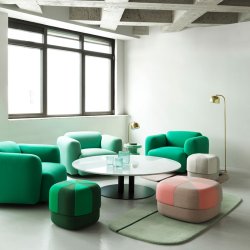 Normann Copenhagen Circus Puf Duo Stor - Rose