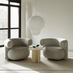 Normann Copenhagen Edge Sofabord Travertin - Lille 