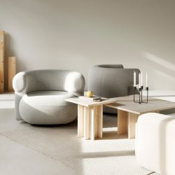 Normann Copenhagen Edge Sofabord Travertin - Lille 