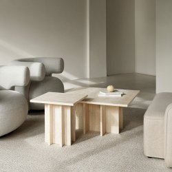 Normann Copenhagen Edge Sofabord Travertin - Lille 