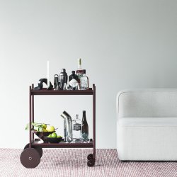 Normann Copenhagen Flick Tppe Off-White/Burgundy 170x240 cm