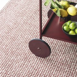 Normann Copenhagen Flick Tppe Off-White/Burgundy 80x200 cm