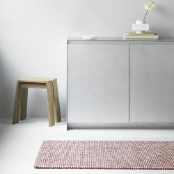 Normann Copenhagen Flick Tppe Off-White/Burgundy 80x200 cm