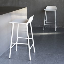 Normann Copenhagen Form Barstol 65 cm. - Stl - Hvid