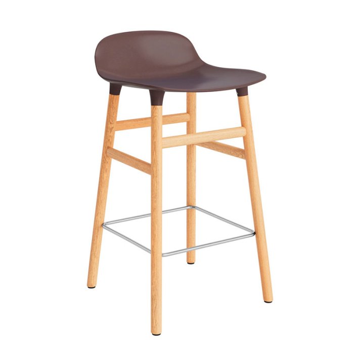 Normann Copenhagen Form Barstol 65 cm - Egetr - Brun