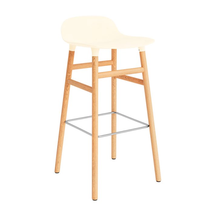 Normann Copenhagen Form Barstol 75 cm - Egetr - Cream