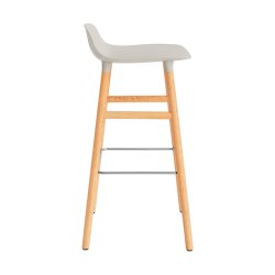 Normann Copenhagen Form Barstol 75 cm - Egetr - Light Grey