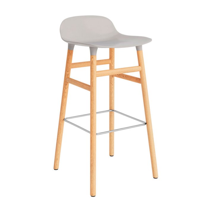 Normann Copenhagen Form Barstol 75 cm - Egetr - Warm Grey