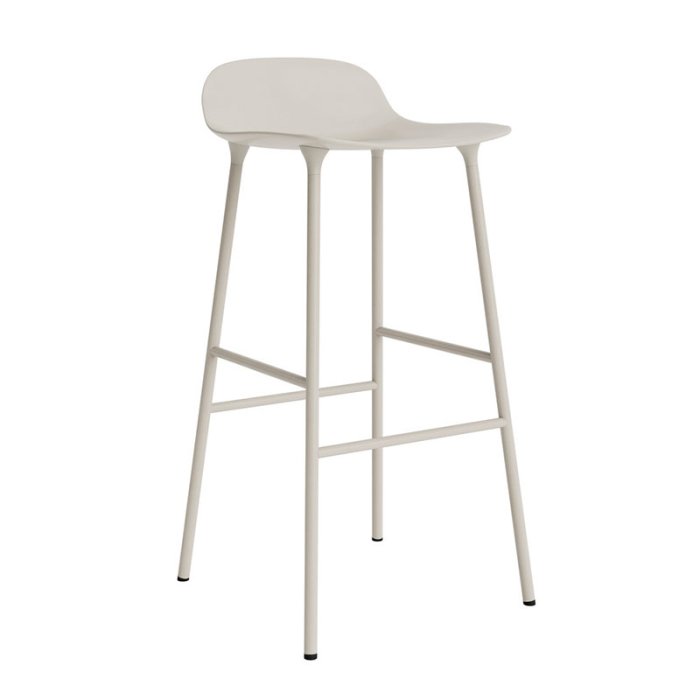 Normann Copenhagen Form Barstol 75 cm - Stl - Light Grey 