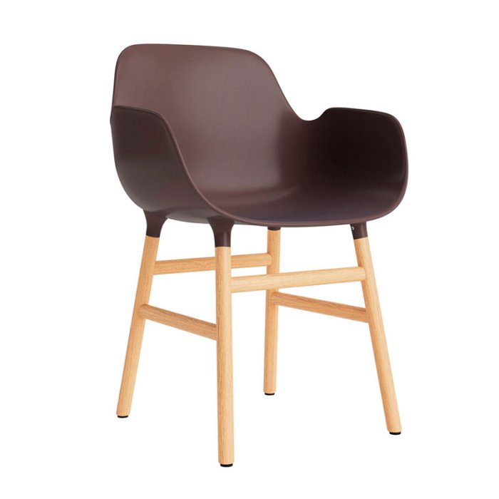 Normann Copenhagen Form Armchair Stol - Egetr - Brun