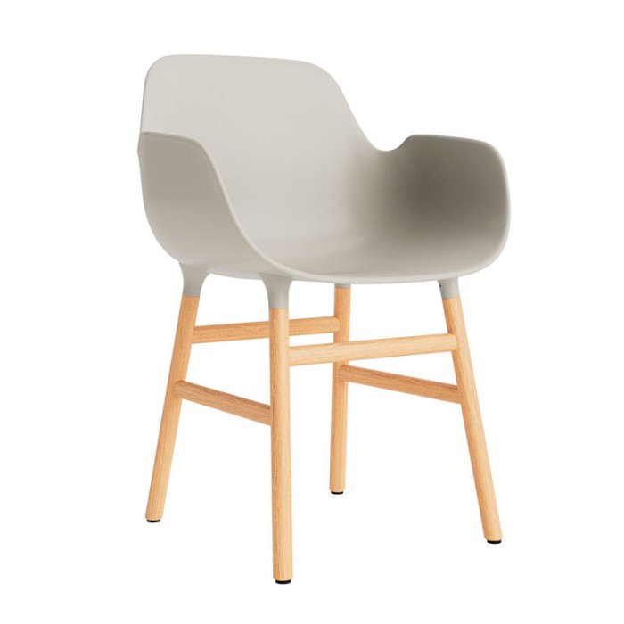 Normann Copenhagen Form Armchair Stol - Egetr - Light Grey