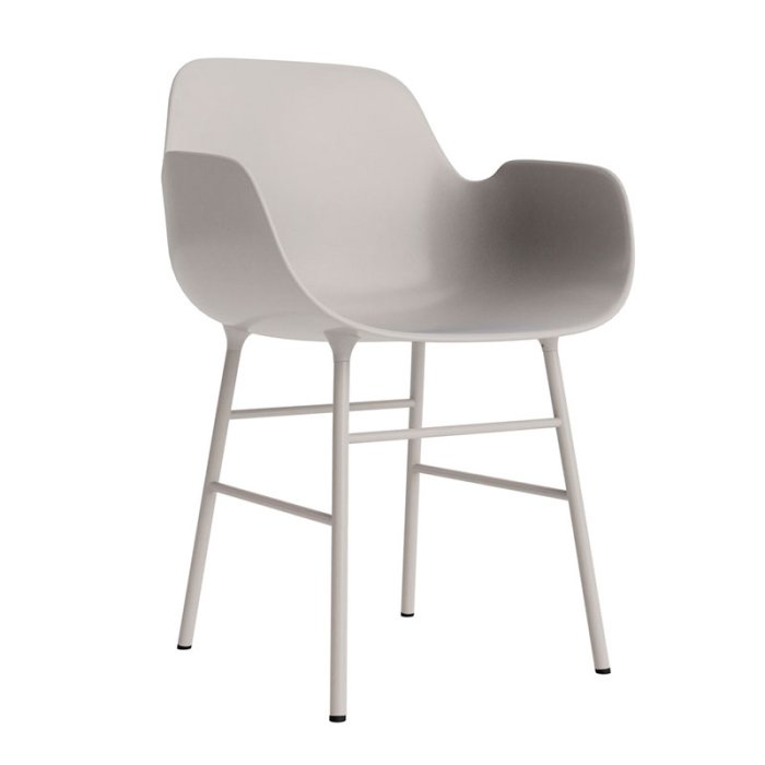 Normann Copenhagen Form Armchair Stol - Stl - Warm Grey