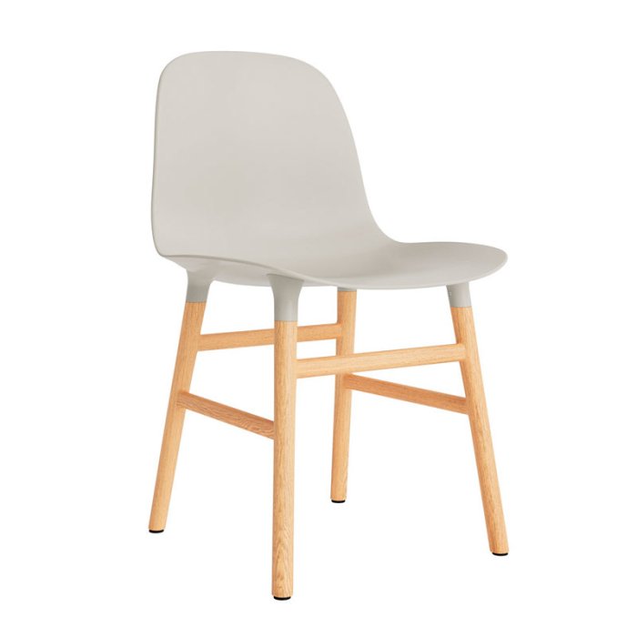 Normann Copenhagen Stol Form Chair - Egetr - Light Grey